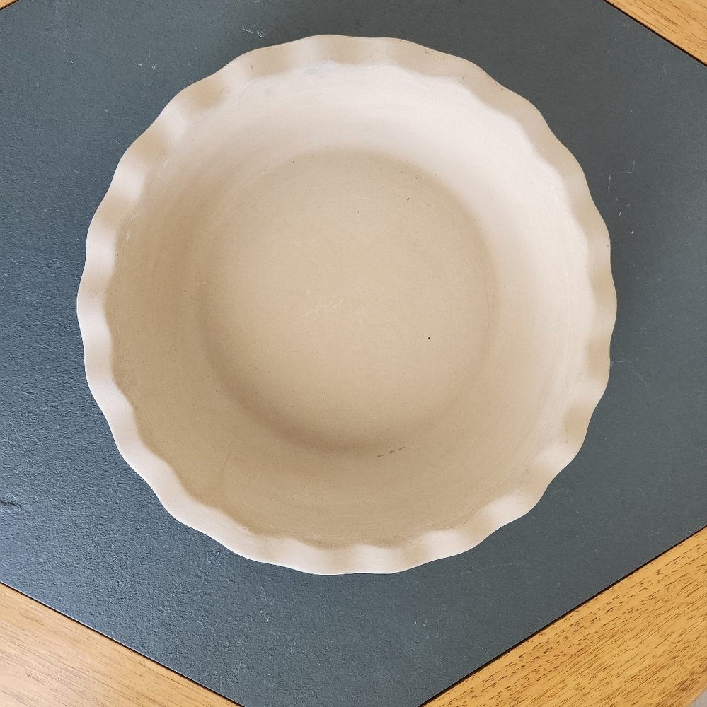 Haeger Natural Stoneware 10.5" Premium Bakeware Pie Plate